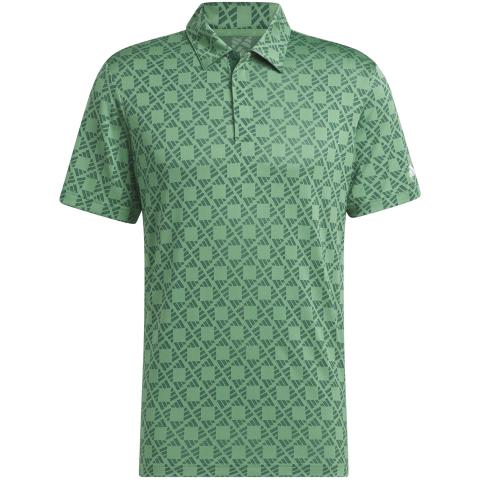 adidas Ultimate365 Tour Heat.RDY Jacquard Golf Polo Shirt Collegiate Green