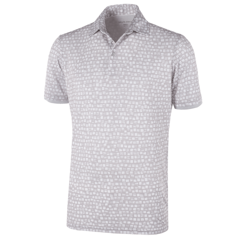 Galvin Green Mack Ventil8 Plus Polo Shirt White/Cool Grey | Scottsdale Golf