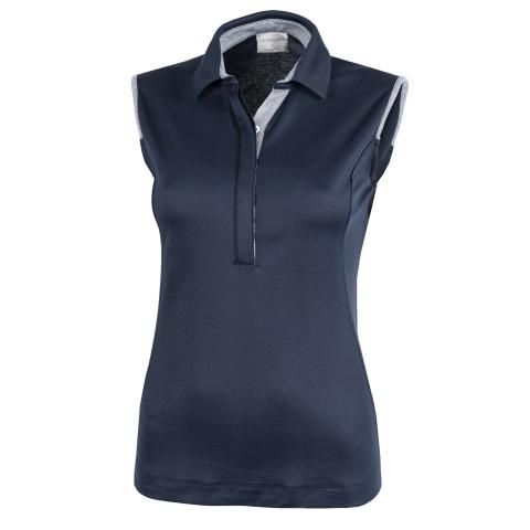 Galvin Green Millie Ventil8 Sleeveless Ladies Polo Shirt Navy ...