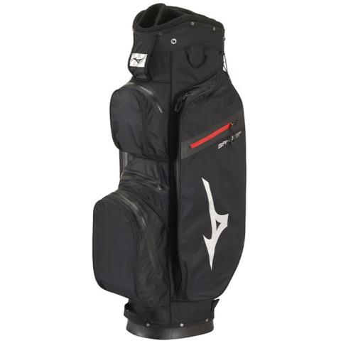 Mizuno BR-DRI Waterproof Golf Cart Bag Black/Silver