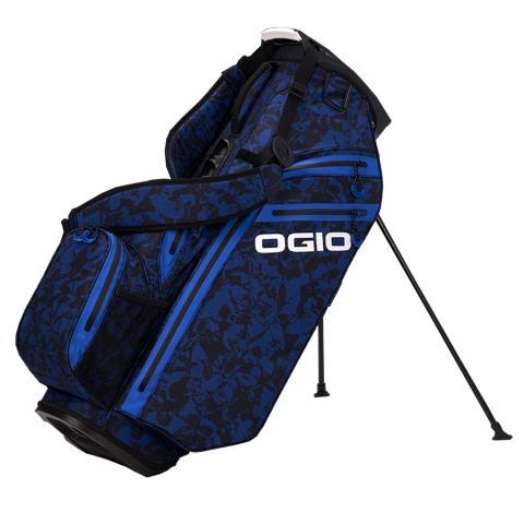 OGIO All Elements Hybrid Golf Stand Bag Blue Floral Abstract