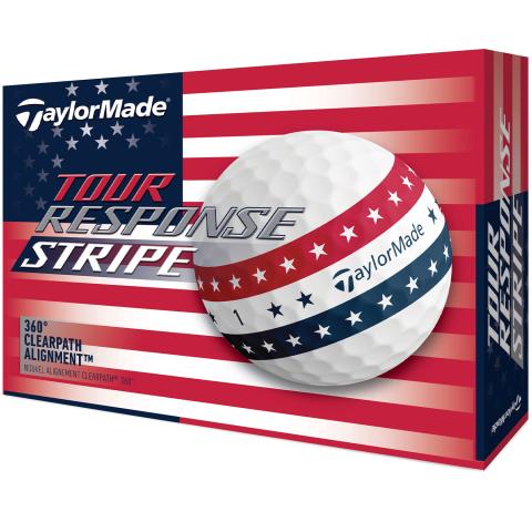 TaylorMade Tour Response Stripe Golf Balls USA / Dozen