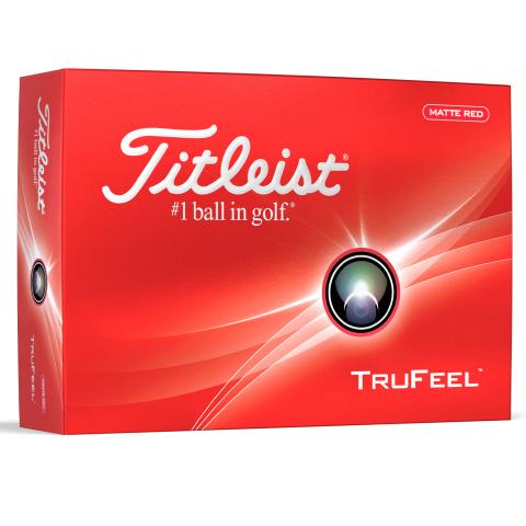 Titleist TruFeel Golf Balls Red / Dozen