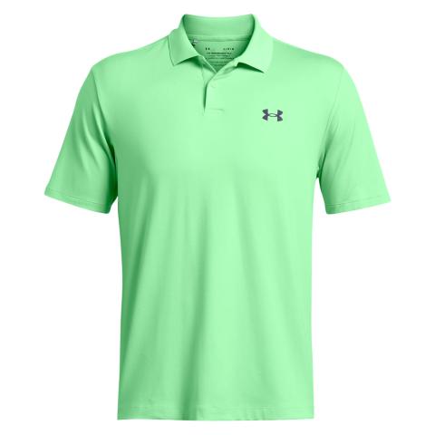 Under Armour Performance 3.0 Printed Golf Polo Shirt Matrix Green