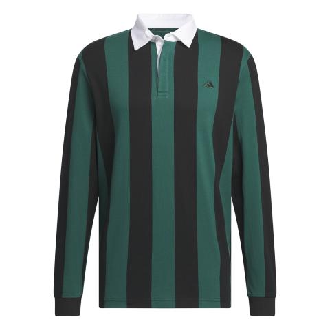 adidas Go-To Rugby Long Sleeve Polo Shirt Collegiate Green