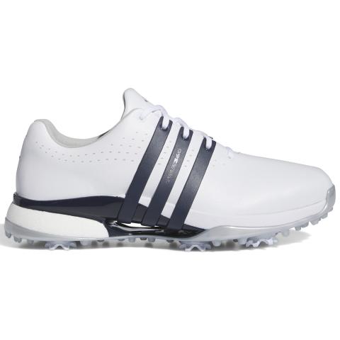 adidas Tour360 24 Golf Shoes White/Collegiate Navy/Silver Metallic