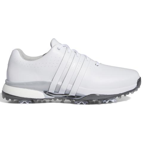 adidas Tour360 24 Golf Shoes White/White/Silver Metallic