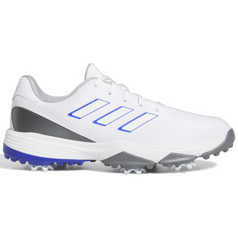 adidas ZG23 Junior Golf Shoes White/Lucid Blue/Grey Two