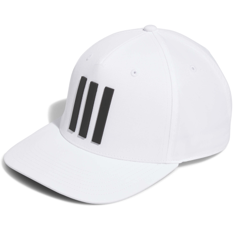 adidas Tour 3 Stripe Baseball Hat White