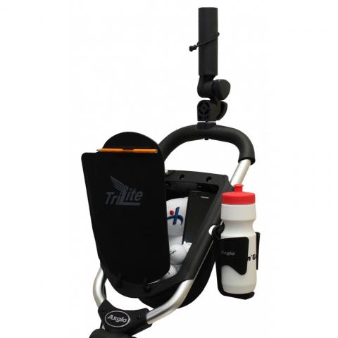 Axglo TriLite 3-Wheel Push Golf Trolley Black/Blue + 2 Free Accessories | Scottsdale Golf