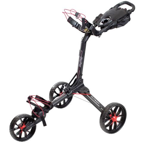 BagBoy Nitron Auto-Open Push Golf Trolley Black/Red