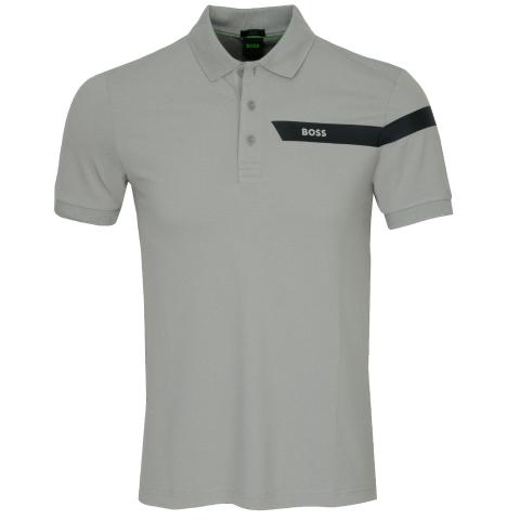 BOSS Paule Polo Shirt Open Grey 063