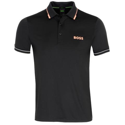 BOSS Paul Pro Polo Shirt Black