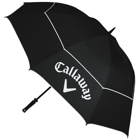 Callaway Shield 64 Inch Double Canopy Golf Umbrella Black/White
