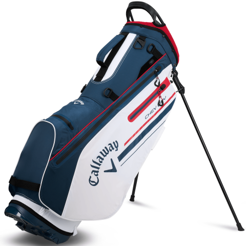 Callaway Chev Dry Waterproof Golf Stand Bag White/Navy/Red