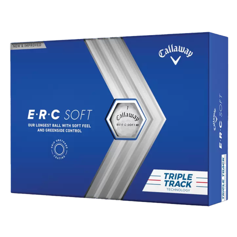 Callaway ERC Soft Triple Track Golf Balls White / Dozen