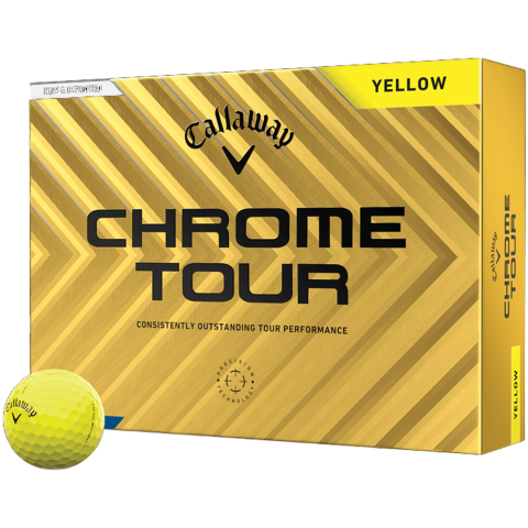 Callaway Chrome Tour Golf Balls Yellow