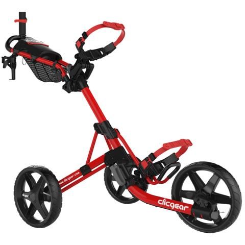 Clicgear 4.0 3-Wheel Push Golf Trolley Red