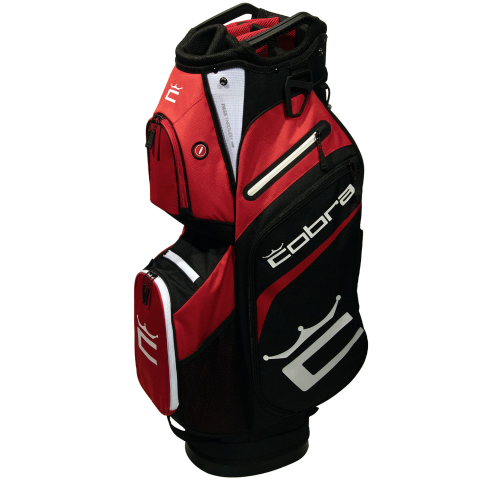 Cobra Signature Golf Cart Bag Bright White/High Risk Red/Puma Black