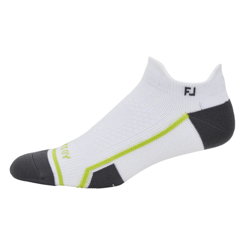 FootJoy TECH D.R.Y. Roll Tab Ankle Socks White