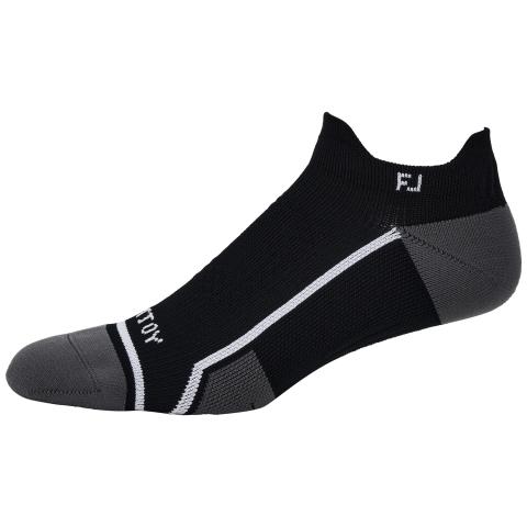 FootJoy TECH D.R.Y. Roll Tab Ankle Socks Black