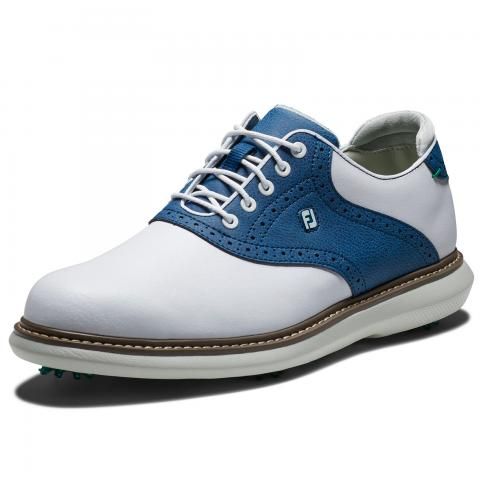 FootJoy Traditions Golf Shoes #57901 White/Navy | Scottsdale Golf