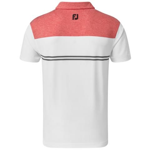 FootJoy Heather Colour Block Lisle Polo Shirt FootJoy Heather Colour Block Lisle Polo Shirt