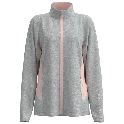 Forelson Draycott Full Zip Ladies Golf Sweater Grey