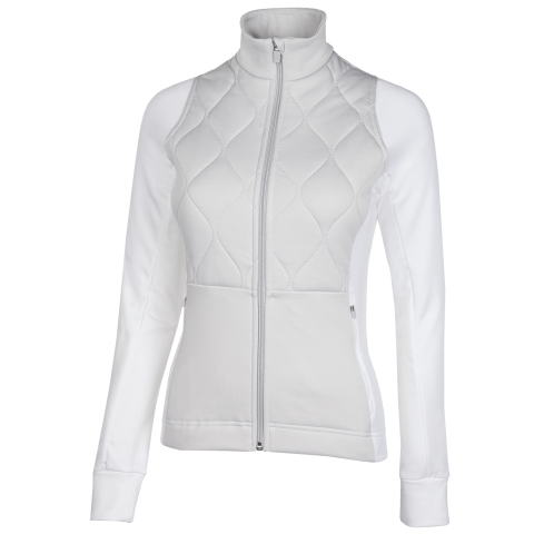 Galvin Green Darlena Ladies Hybrid Golf Jacket Cool Grey/White