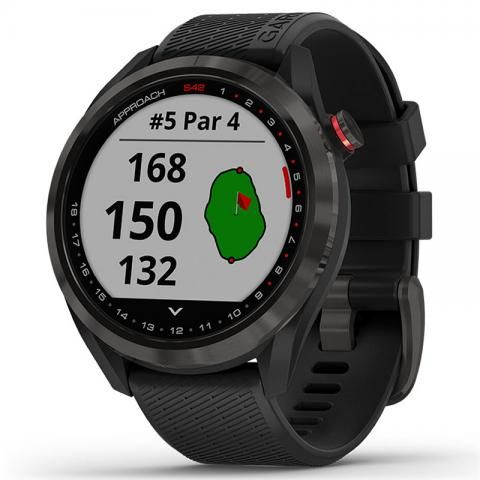 Garmin Approach S42 GPS Golf Watch Gunmetal with Black Band