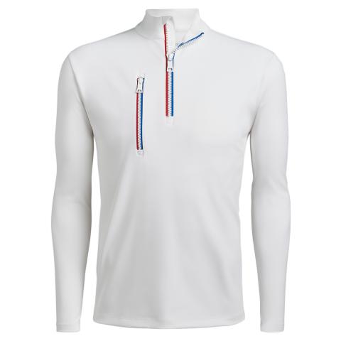 G/FORE Daytone Zip Neck Sweater Snow | Scottsdale Golf