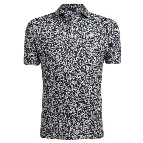 G/FORE Printed Mini Floral Golf Polo Shirt Snow | Scottsdale Golf