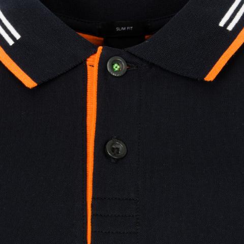 orange hugo boss polo shirt