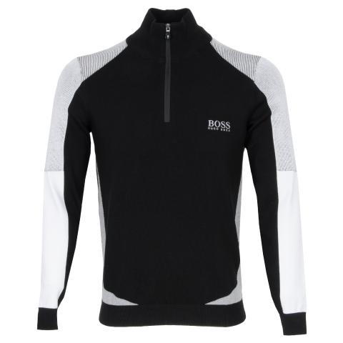 hugo boss zip neck