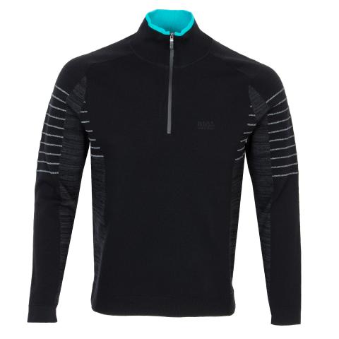 hugo boss zip neck