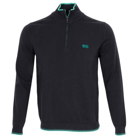 boss zimex zip neck sweater