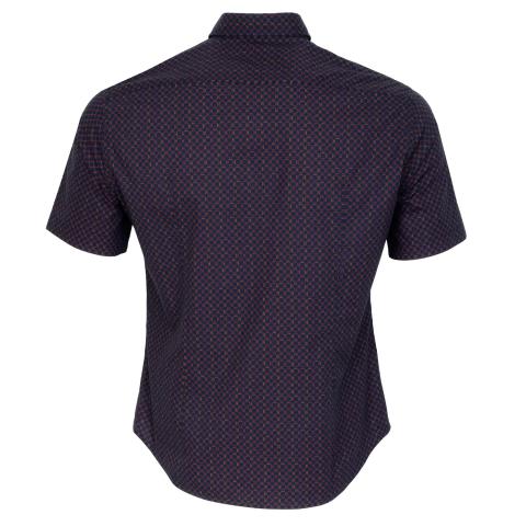 BOSS Biadia Short Sleeve Patterned Dress Shirt BOSS Biadia Short Sleeve Patterned Dress Shirt
