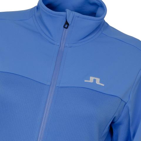 J Lindeberg Hubbard Structured Zip Ladies Sweater J Lindeberg Hubbard Structured Zip Ladies Sweater