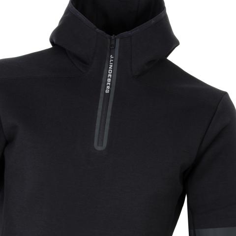 j lindeberg logo tech hoodie