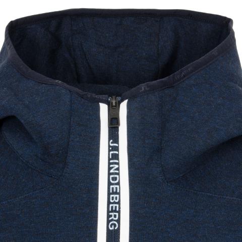 j lindeberg logo tech hoodie