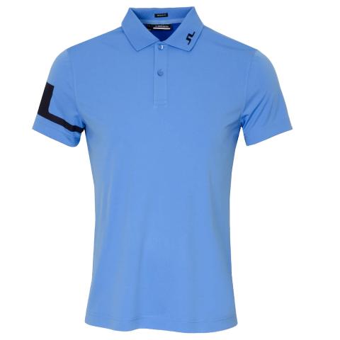 J Lindeberg Heath Golf Polo Shirt Ocean Blue | Scottsdale Golf