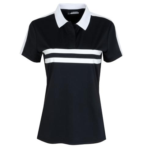 J Lindeberg Chloe Ladies Golf Polo Shirt Black