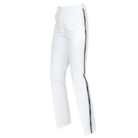 J Lindeberg Meghan Side Stripe Ladies Golf Trousers White