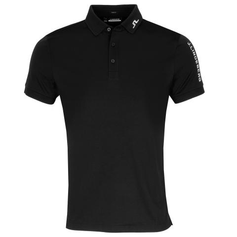 J Lindeberg Tour Tech Polo Shirt Black
