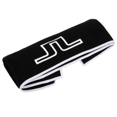 J Lindeberg JL Golf Towel Black