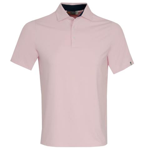 KJUS Soren S/S Golf Polo Shirt Pink Salt