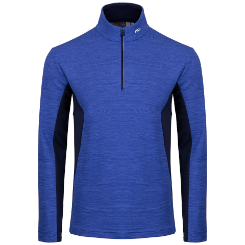 KJUS Roman Zip Neck Golf Sweater Mykonos/Atlanta Blue