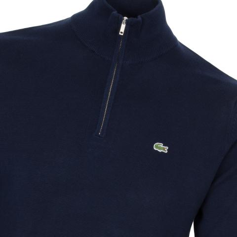 lacoste quarter zip sweater