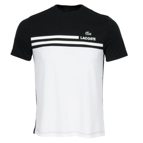 lacoste sport black t shirt