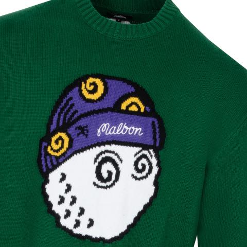Malbon Wiz Crew Neck Knit Sweater